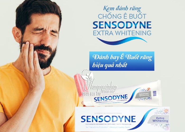 Kem đánh răng Sensodyne Extra Whitening dành cho răng ê buốt 184g 23