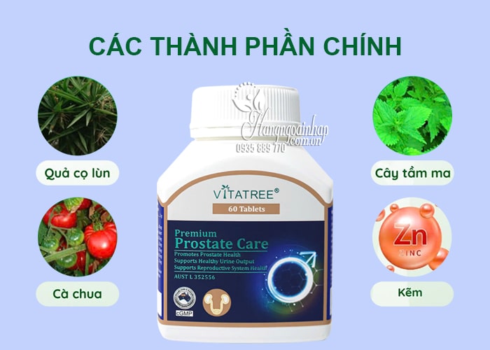 Viên uống Vitatree Premium Prostate Care 60 viên của Úc 78