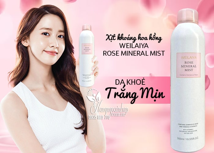 Xịt khoáng hoa hồng Weilaiya Rose Mineral Mist chai 300ml 1