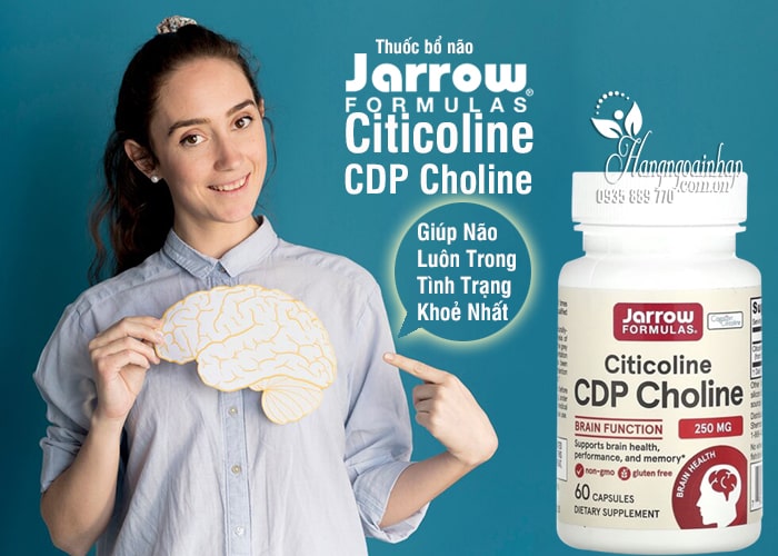 Thuốc bổ não Jarrow Formulas Citicoline CDP Choline 250mg 12