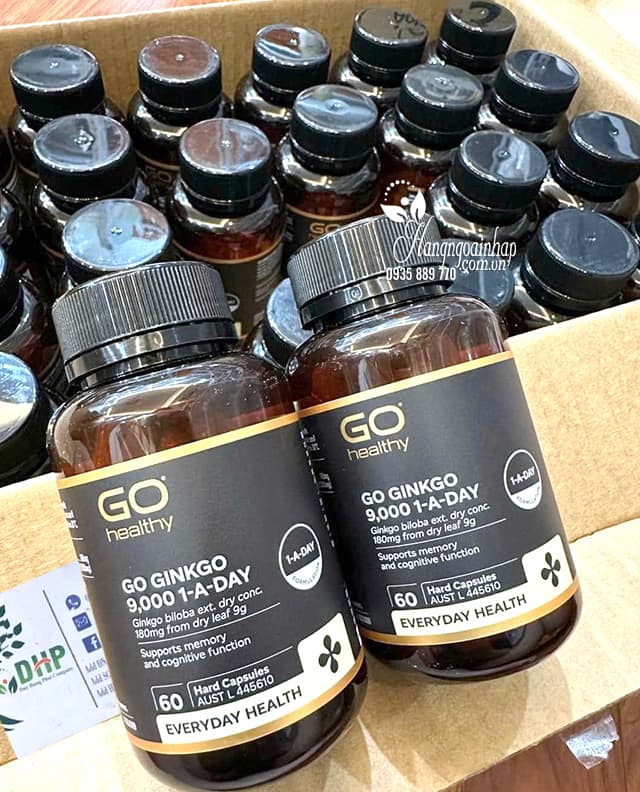 Viên uống bổ não Go Ginkgo 9000 Go Healthy hộp 60 viên  90