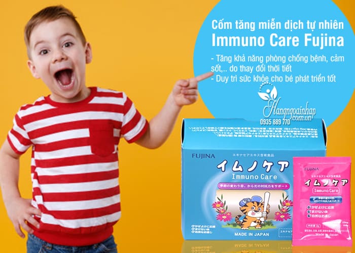 Cốm tăng miễn dịch tự nhiên Immuno Care Fujina 15 gói x 2g 2