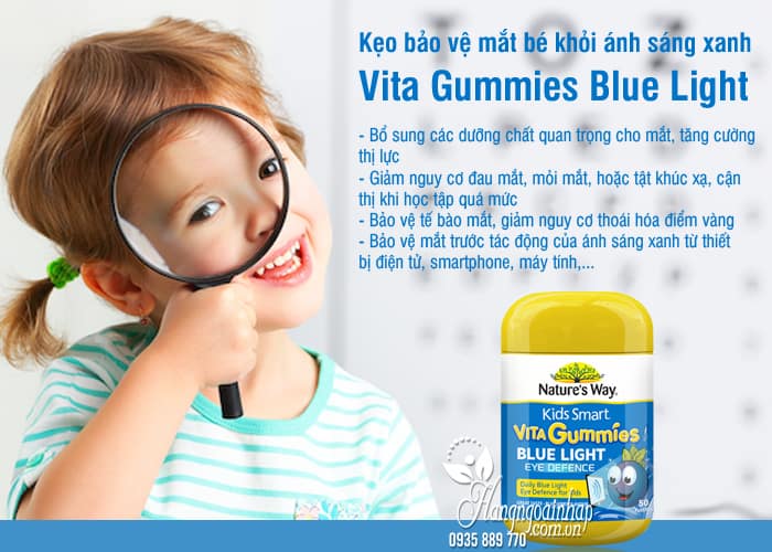 Kẹo bảo vệ mắt bé khỏi ánh sáng xanh Vita Gummies Blue Light 3