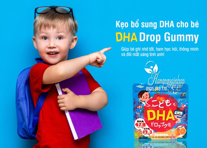 Kẹo bổ sung DHA cho bé DHA Drop Gummy của Nhật Bản 3