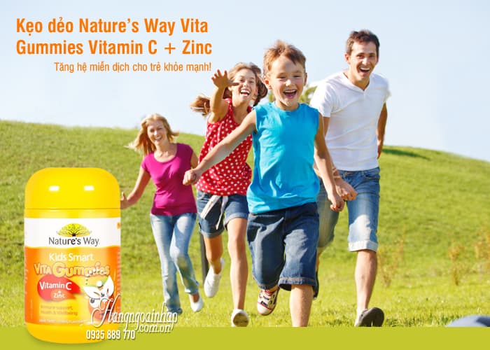 Kẹo dẻo Nature’s Way Vita Gummies Vitamin C + Zinc 60 viên Úc 8