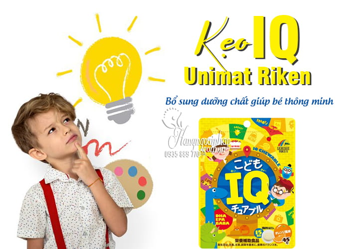 Kẹo IQ của Nhật Unimat Riken 45 viên giúp bé thông minh  34