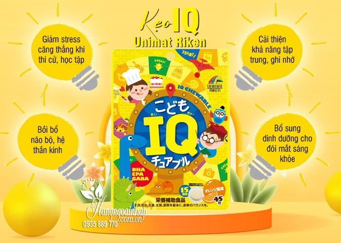 Kẹo IQ của Nhật Unimat Riken 45 viên giúp bé thông minh  78