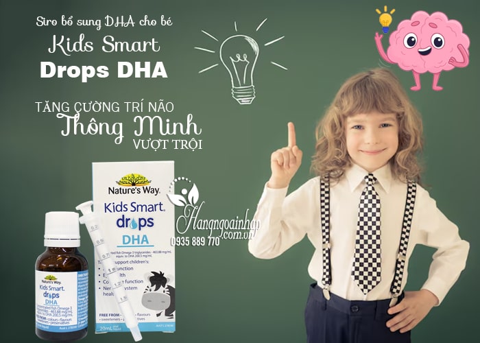 Siro bổ sung DHA cho bé Kids Smart Drops DHA Nature’s Way 12