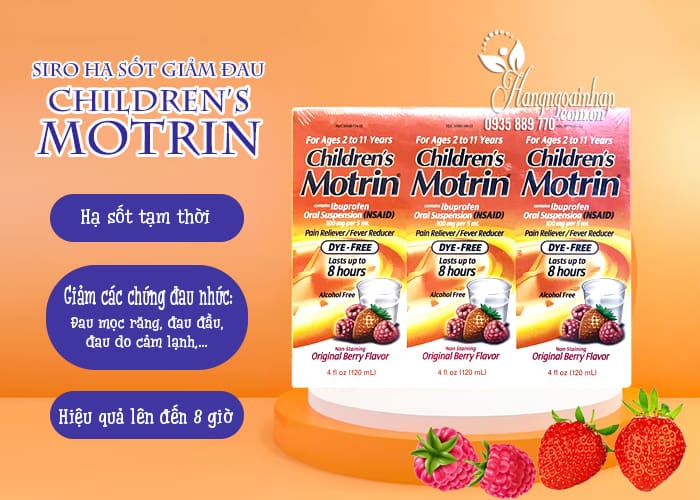 Siro hạ sốt giảm đau Children’s Motrin cho bé 2-11 tuổi 56