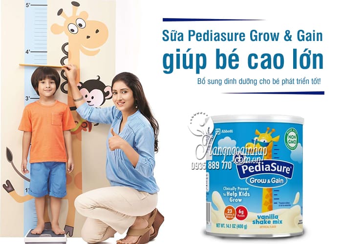 Sữa Pediasure Grow & Gain 400g Mỹ giúp bé cao lớn 1