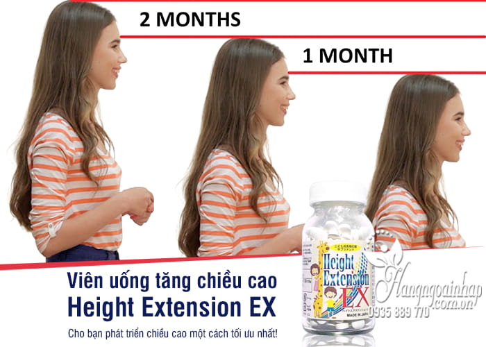 Viên uống tăng chiều cao Height Extension EX 300mg Nhật Bản 1