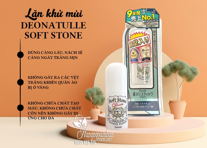 Lăn khử mùi Deonatulle Soft Stone  20g của Nhật Bản 45