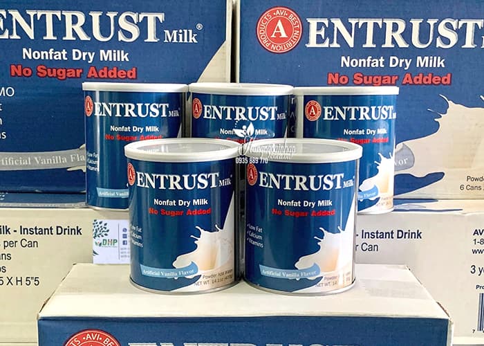 Sữa bột không đường Entrust Milk Hộp 400g của Mỹ 9