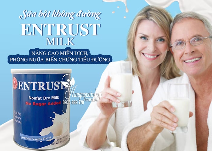 Sữa bột không đường Entrust Milk Hộp 400g của Mỹ 4