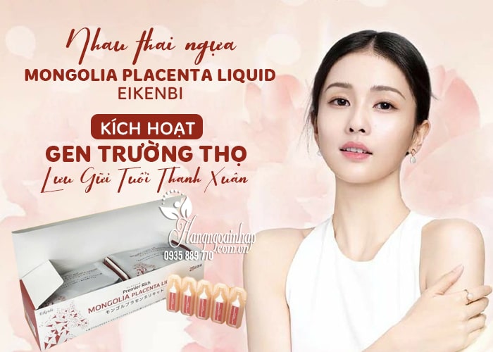 Nhau thai ngựa Mongolia Placenta Liquid Eikenbi của Nhật Bản 1