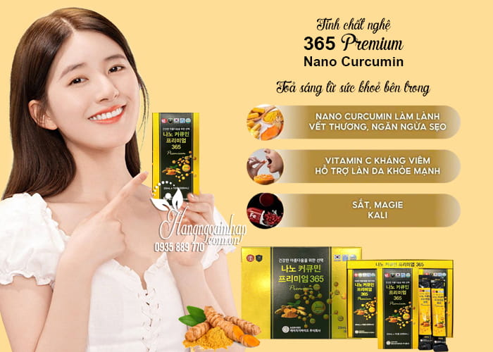 Tinh chất nghệ 365 Premium Nano Curcumin Hàn Quốc 30 gói  1