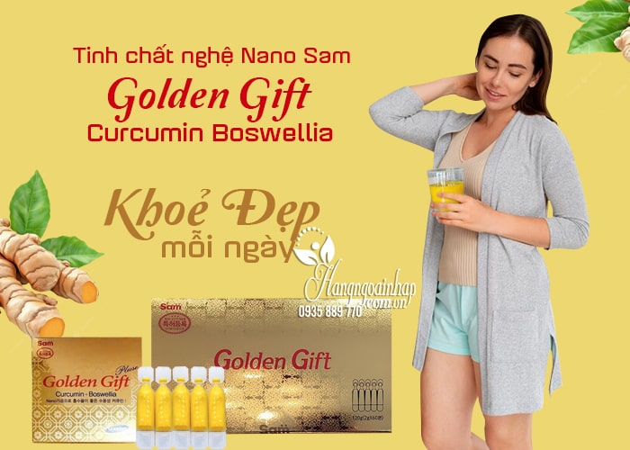 Tinh nghệ nano Sam Golden Gift Curcumin Boswellia Hàn Quốc  1