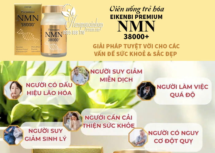 Viên uống trẻ hóa Eikenbi Premium NMN 38000 Nhật Bản 90 viên 7