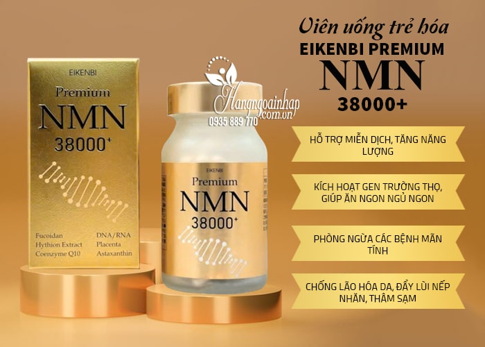 Viên uống trẻ hóa Eikenbi Premium NMN 38000 Nhật Bản 90 viên 6