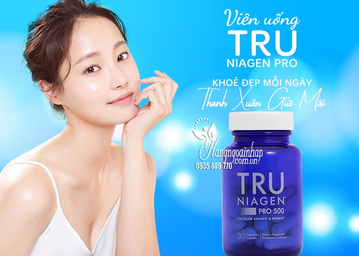 Viên uống Tru Niagen Pro 500mg 30 Capsules của Mỹ 1