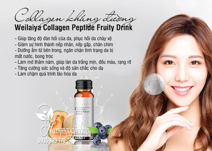 Collagen kháng đường Weilaiya Collagen Peptide Fruity Drink 2