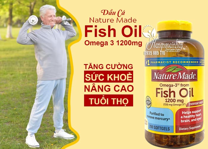 Dầu cá Fish Oil 1200mg 720mg Nature Made 290 viên 23