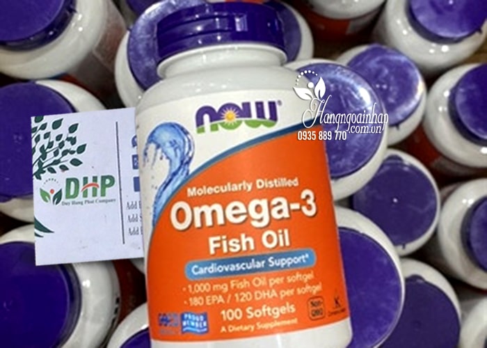 Dầu cá Now Omega 3 Fish Oil 1000mg của Mỹ hộp 100 viên  89