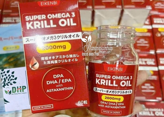 Dầu nhuyễn thể Super Omega 3 Krill Oil 2000mg Eikenbi 89