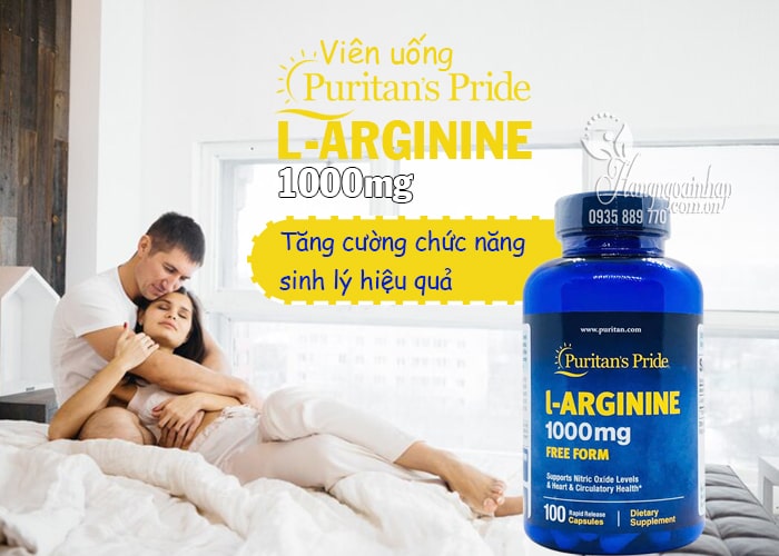 Viên uống L-Arginine 1000mg Puritan’s Pride 100 viên của Mỹ 23