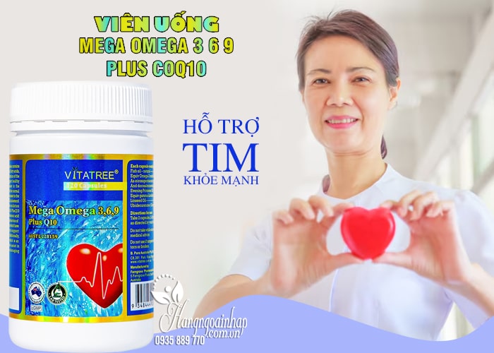 Viên uống Mega Omega 3 6 9 Plus Q10 Vitatree của Úc 12