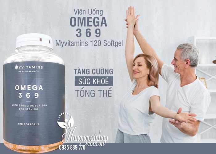 Viên uống Omega 3 6 9 Myvitamins 120 Softgel của Pháp 34