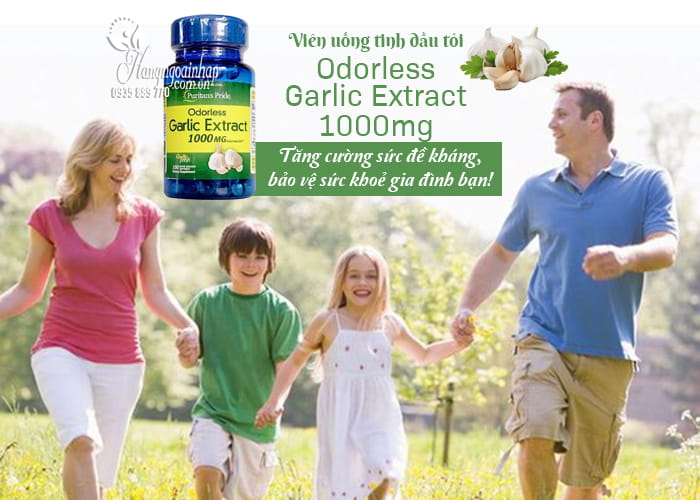 Viên uống tinh dầu tỏi Odorless Garlic Extract 1000mg Puritans Pride 34