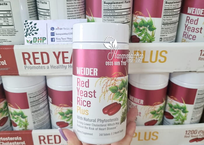 Viên uống Weider Red Yeast Rice Plus 1200mg của Mỹ 9