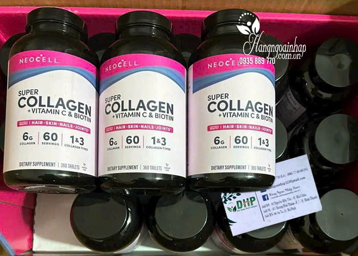 Neocell Super Collagen + Vitamin C & Biotin mẫu mới của Mỹ 04