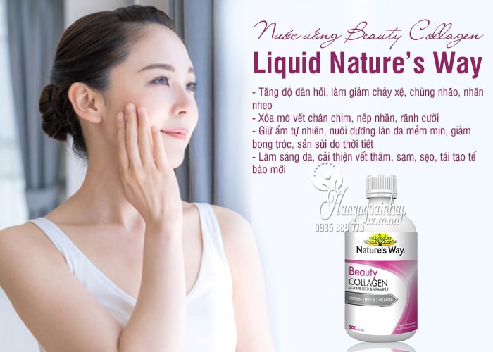 Nước uống Beauty Collagen Liquid Nature’s Way 500ml Úc 7