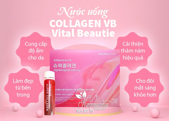 Nước uống Collagen VB Vital Beautie hộp 30 chai Hàn Quốc 89