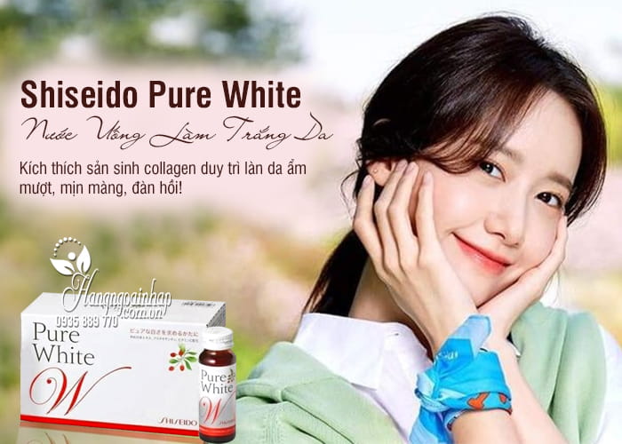 Nước uống shiseido pure white trắng da chính hãng Nhật Bản 1