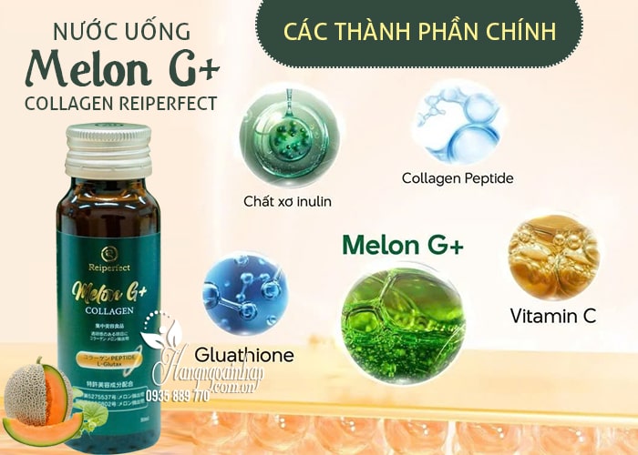 Nước uống Melon G+ Collagen Reiperfect của Nhật Bản 10 chai 67