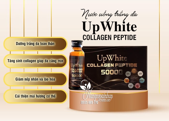 Nước uống trắng da Up White Collagen Peptide 50000 Nhật Bản  89