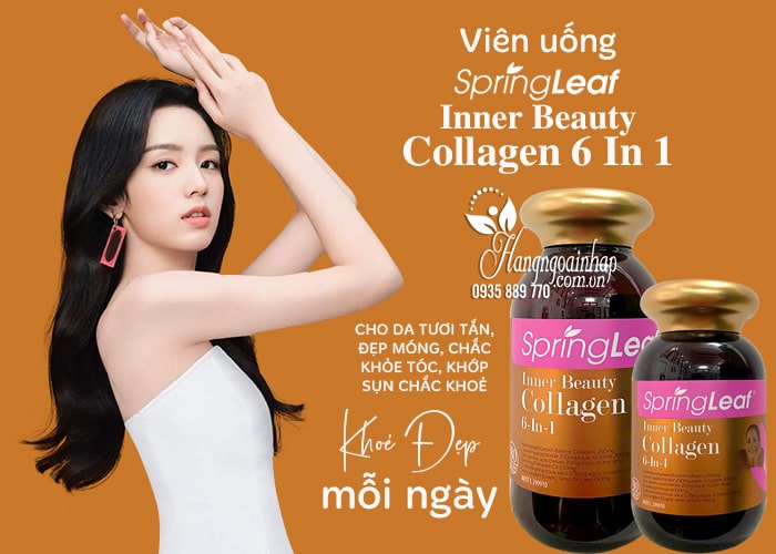 Viên uống Collagen 6 in 1 Spring Leaf Inner Beauty của Úc 12