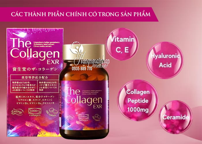 Viên uống Shiseido The Collagen EXR 126 viên chính hãng Nhật 6i8