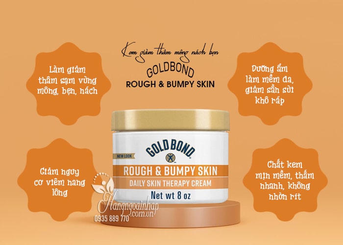 Kem giảm thâm mông Gold Bond Rough & Bumpy Skin Cream 78