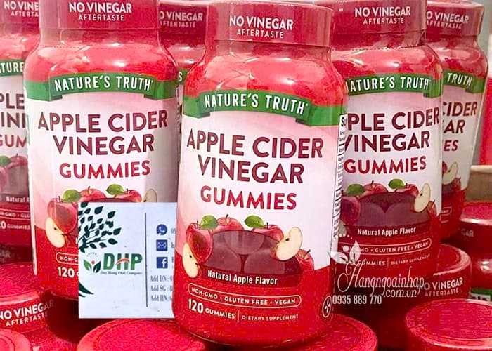 Viên kẹo dẻo giấm táo Apple Cider Vinegar Gummies 120 viên 03