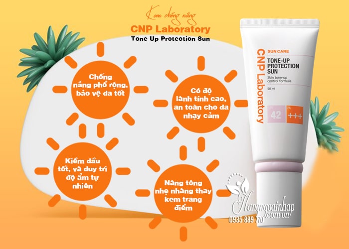 Kem chống nắng CNP Laboratory Tone Up Protection Sun Hàn Quốc 5