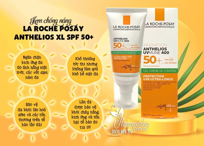 Kem chống nắng La Roche Posay Anthelios XL SPF 50+ 50ml 434