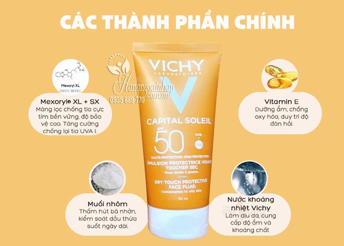 Kem chống nắng Vichy Captital Soleil SPF 50+ của Pháp 90