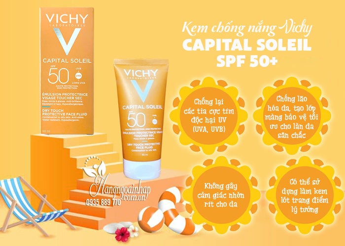 Kem chống nắng Vichy Captital Soleil SPF 50+ của Pháp 57