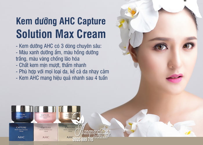 Kem dưỡng AHC Capture Solution Max Cream 50ml Hàn Quốc 7