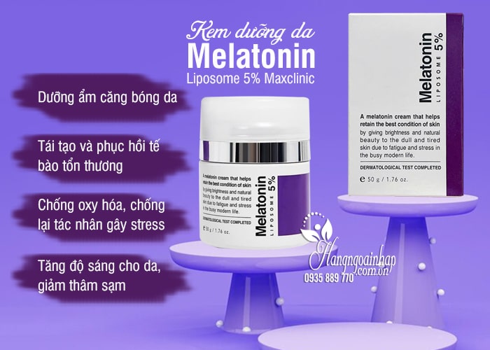 Kem dưỡng da Melatonin Liposome 5% Maxclinic hũ 50g 67