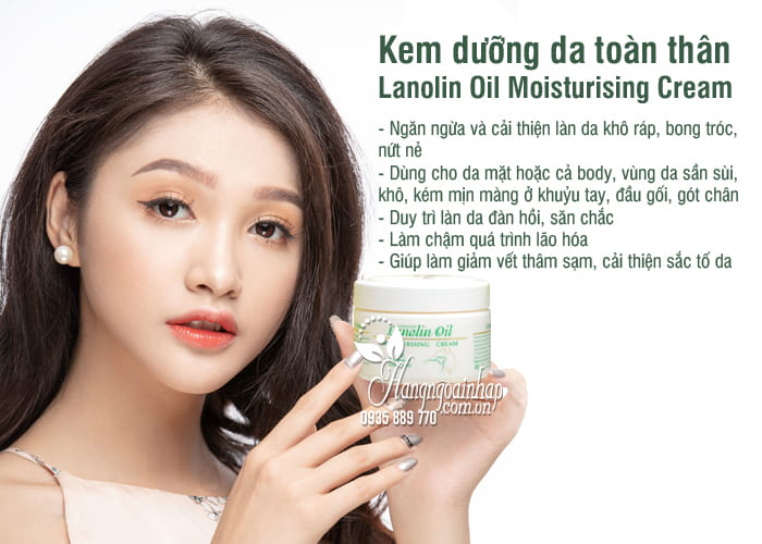 Kem dưỡng da toàn thân Lanolin Oil Moisturising Cream 250g 5